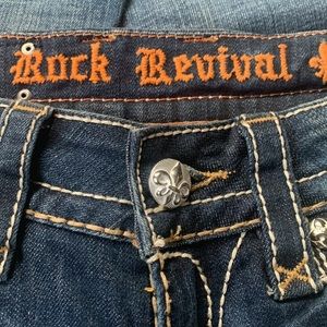 ROCK REVIVAL BOOTCUT JEANS - ADELE STYLE. SIZE 26.
